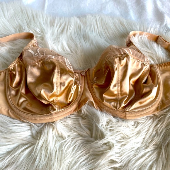 Elomi Caitlyn Nude Beige Underwired Full Coverage Side Support Bra Size 34G - Picture 13 of 14